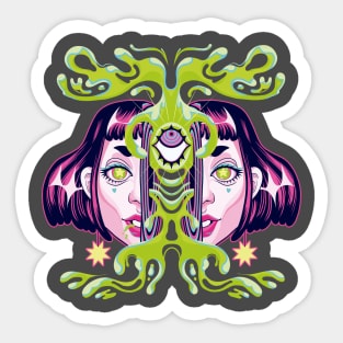 Slime Space Girl - Gift Sticker